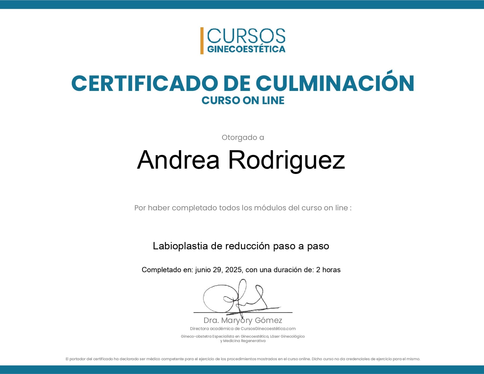 Certificado